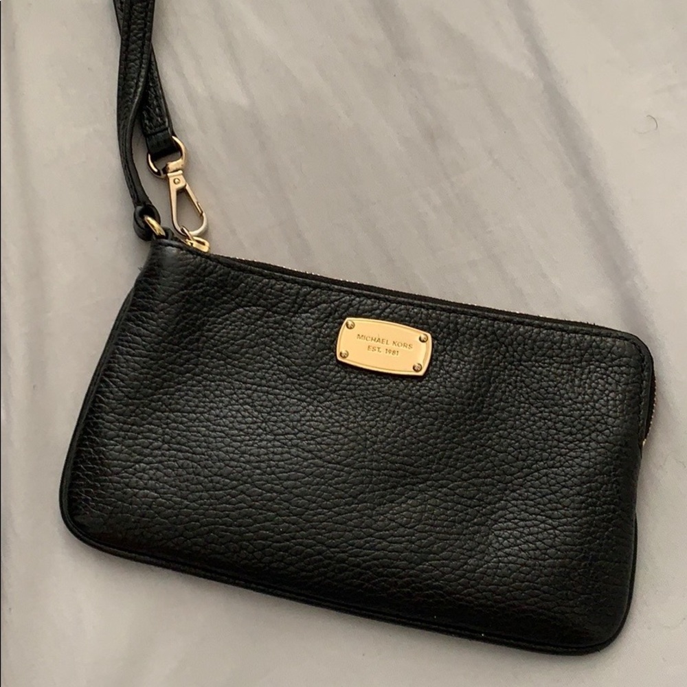 Black Michael Kors Wristlet